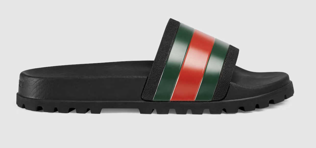 Claquette Gucci En Caoutchouc Pour Hommes